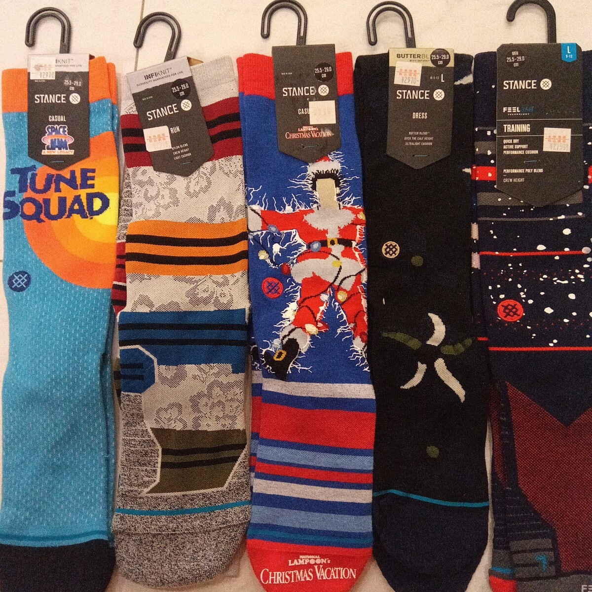STANCE スタンス ソックス 5セット 定価税込み14850円 靴下 メンズ Lサイズ 25.5cm〜29cm 2970円 新品拍卖