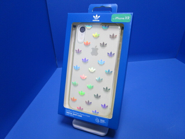 adidas アディダス iPhone XR ケース クリア x シルバー ロゴ adidas Originals拍卖