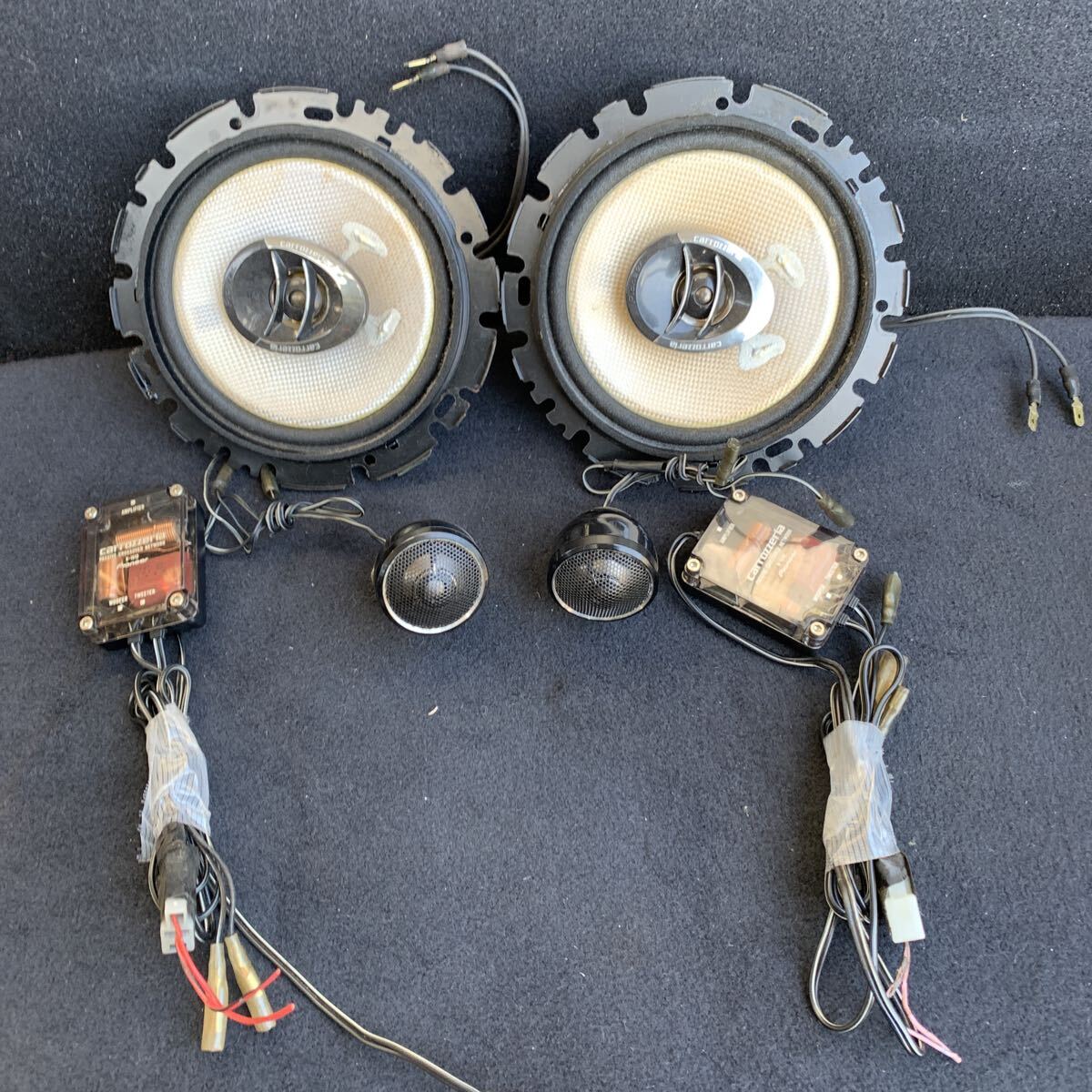 【音出しOK!即発送】arrozzeria カロッツェリア TS-F1600 2Way スピーカー 120W コアキシャル 16cm オーディオ TS-T40 ツイーター セット拍卖