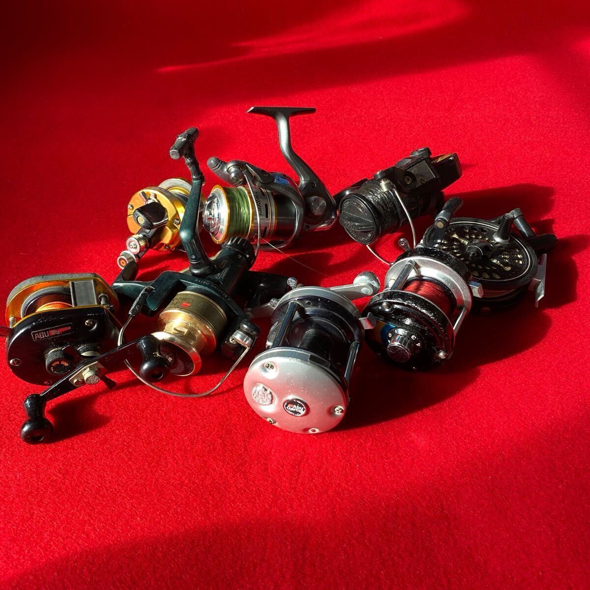 abuリール3個+ダイワリール3個+オリムピック1個+リョービリール1個=リール8個完全動作品拍卖