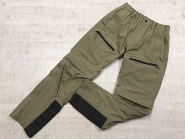 AEGIS イージス ワークマン アウトドア 作業着 膝下取り外し可能 トレッキング パンツ メンズ 撥水加工 マルチポケット S ベージュ拍卖