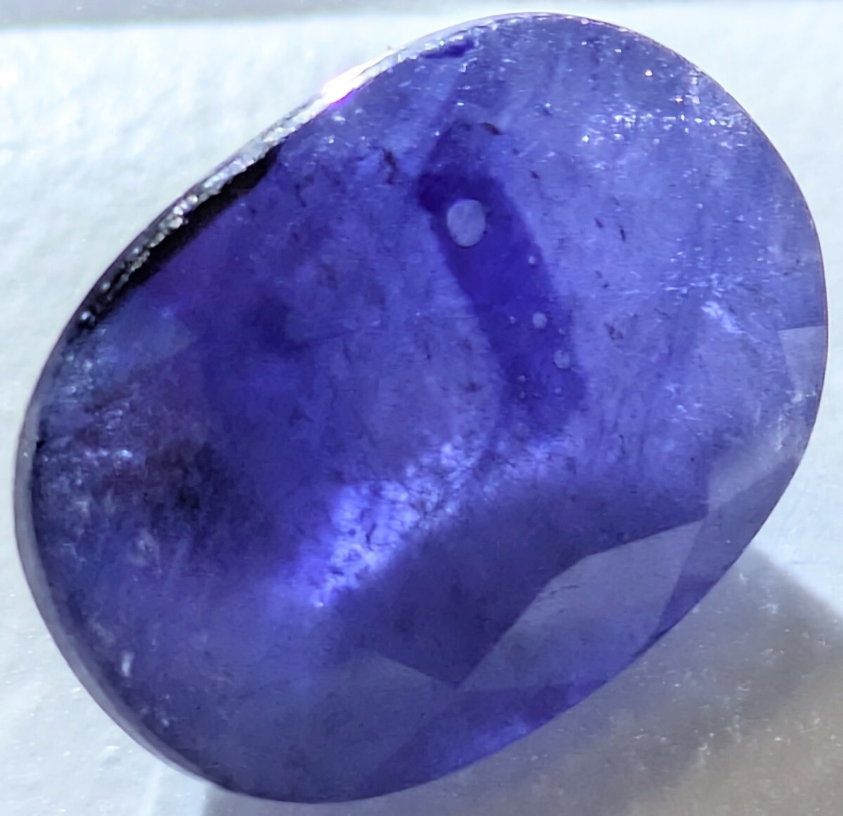 濃青 大粒天然ブルーサファイア 6.04ct 天然石 ルース サファイヤ 裸石 パワーストーン 誕生石 お手本のブルー リングやペンダントに拍卖
