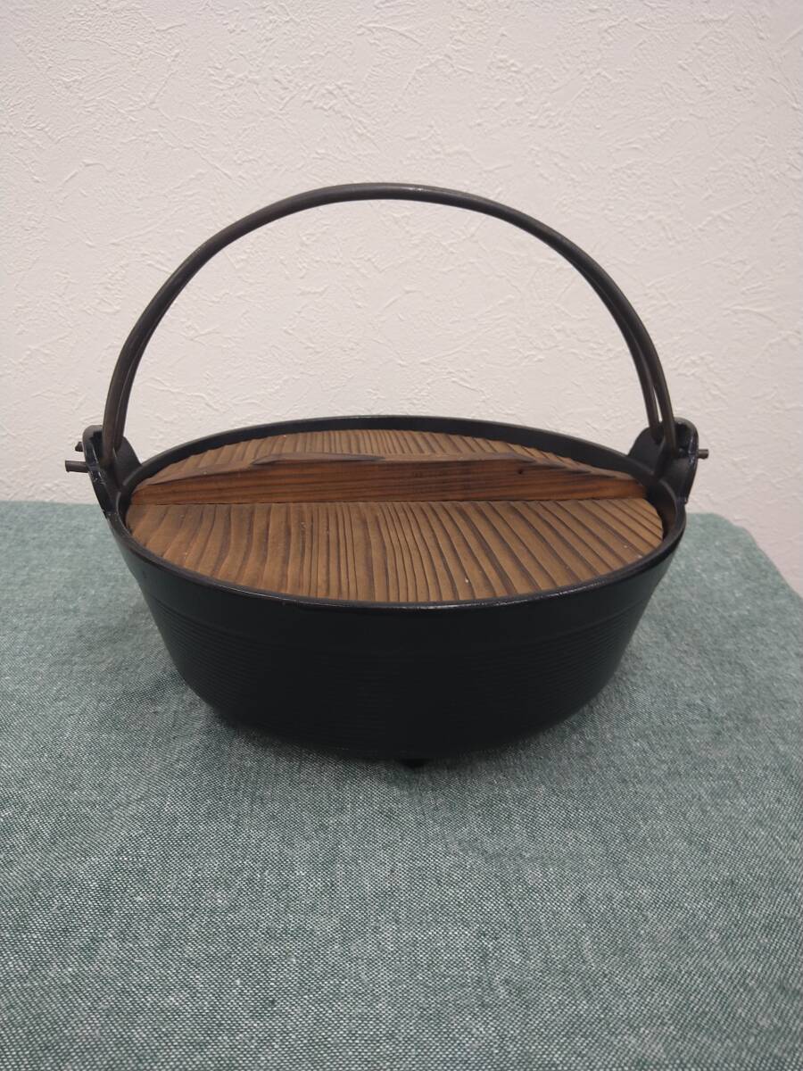 本場盛岡南部鉄器 岩鋳 鉄なべ 新品未使用拍卖