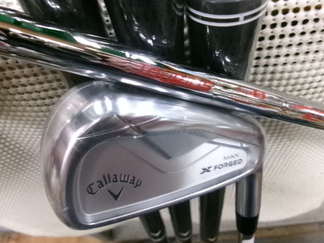 ■348■未使用展示品■X FORGED MAX■5本(6~P)■NS PRO MODUS3 TOUR105■フレックスS■Xフォージド マックス アイアン■拍卖