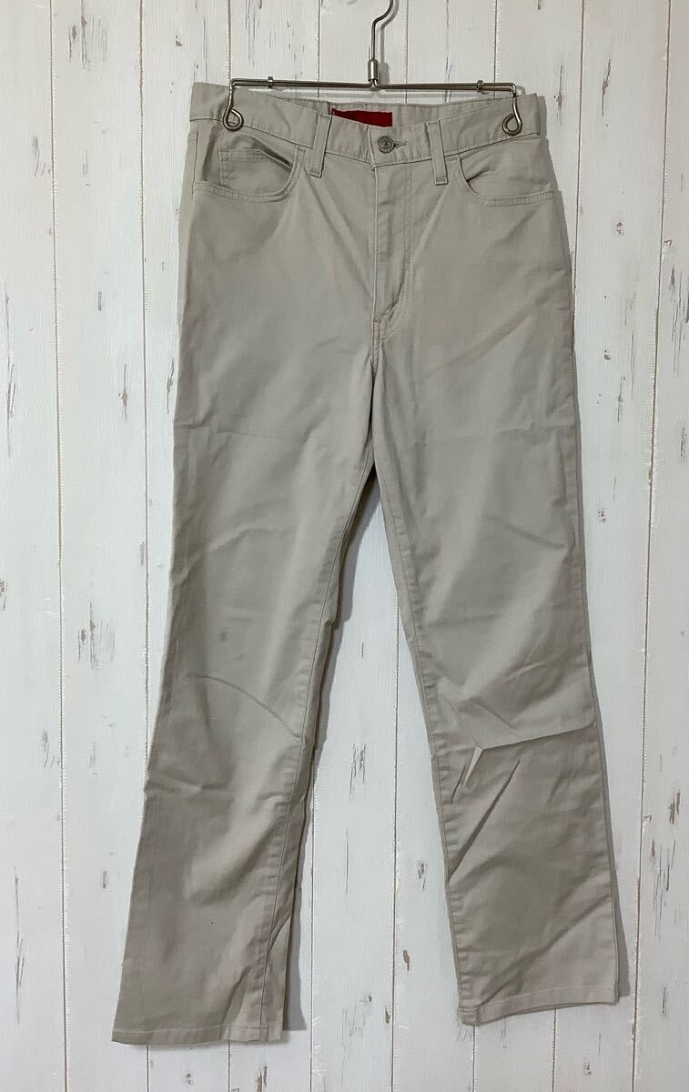 B-1672 Levi's RED TAB LADIES リーバイス レッドタブ カラーパンツ W32 レディース ベージュ拍卖