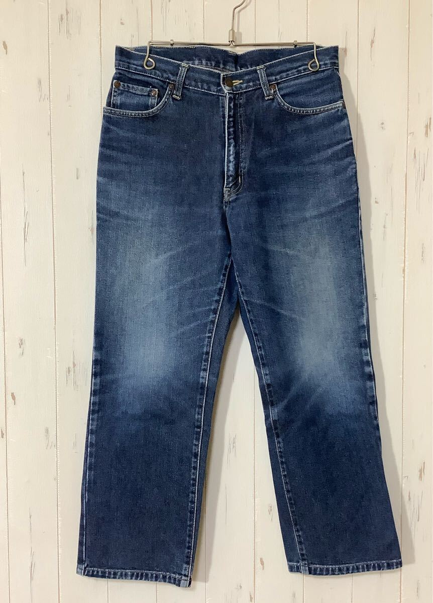 F-1609 EDWIN エドウィン 1993 デニムパンツ W33 ユーズド加工 ジーンズ ジーパン 拍卖
