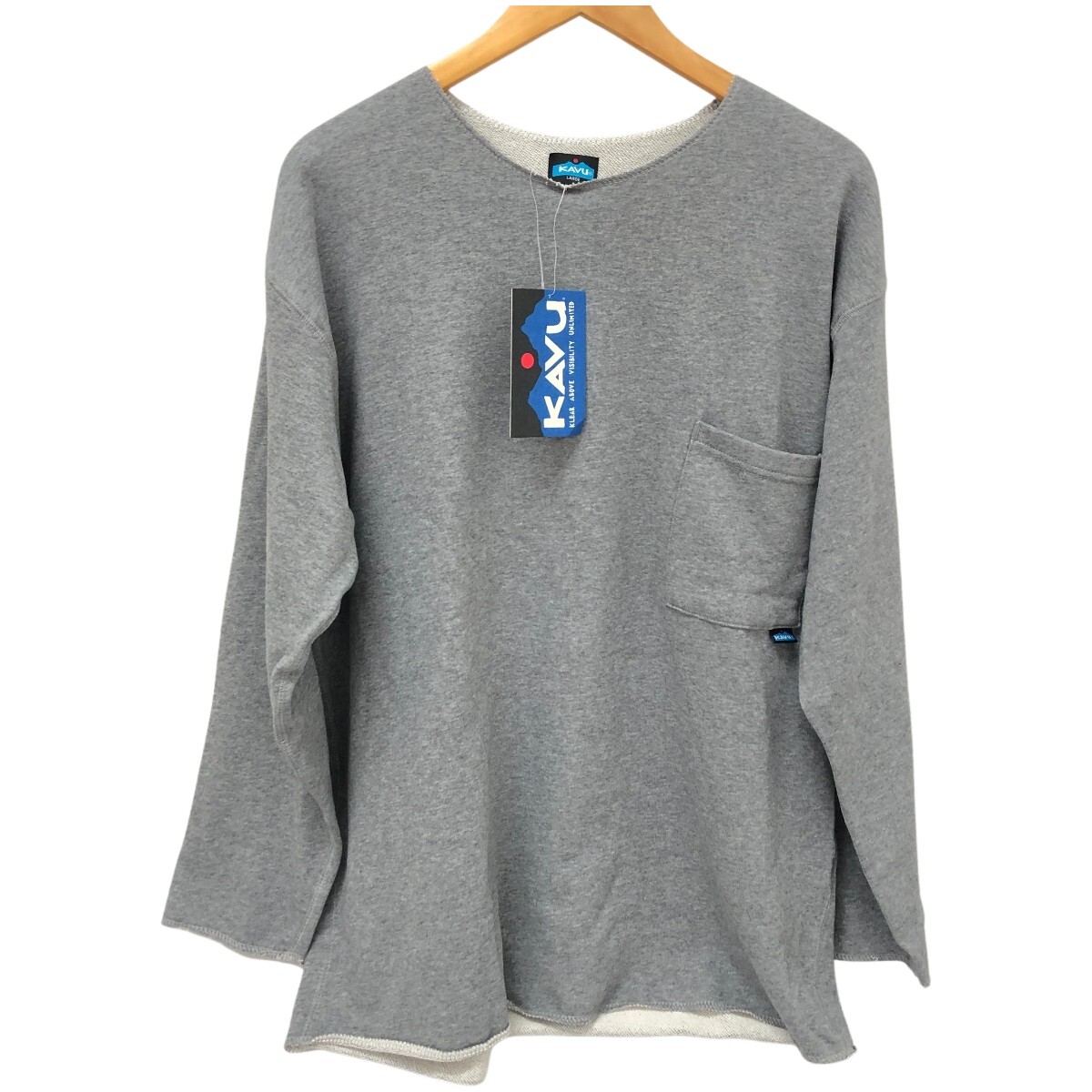 □□ KAVU スウェット エフエルロック SIZE L 19823009023003 グレー 目立った傷や汚れなし拍卖
