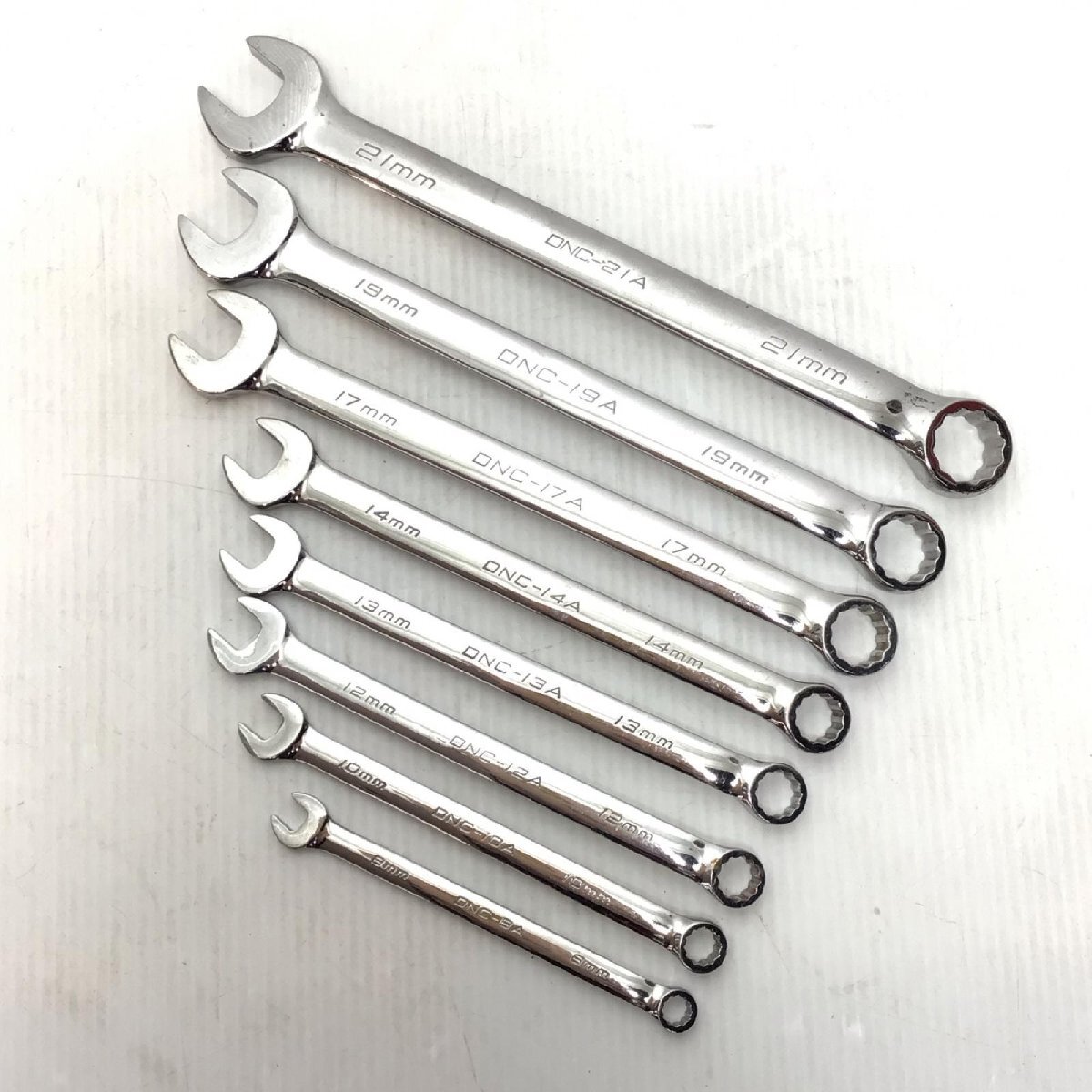 ΘΘ Deen ハンドツール コンビネーションレンチセット 程度B 8本セット DNC やや傷や汚れあり拍卖