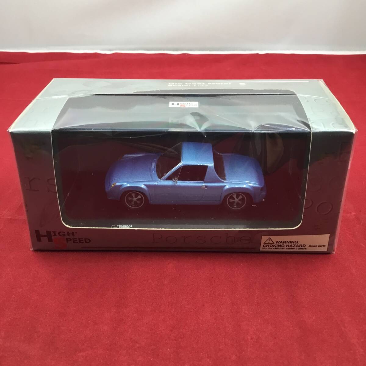 HIGH SPEED ハイスピード 1/43 ミニカー Porsche 916 Coupe 1971 ポルシェ クーペ 2ドア 青 HF9255S 中古品拍卖