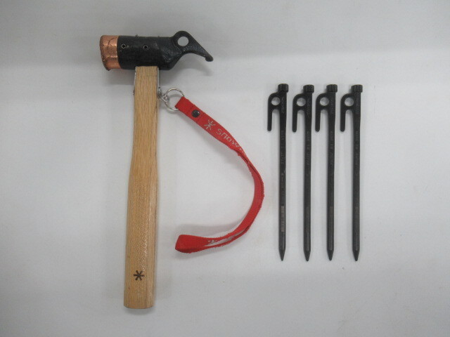 snow peak ペグハンマー Pro.C ソリッドステークセット スノーピーク キャンプ テント/タープ 039205004拍卖