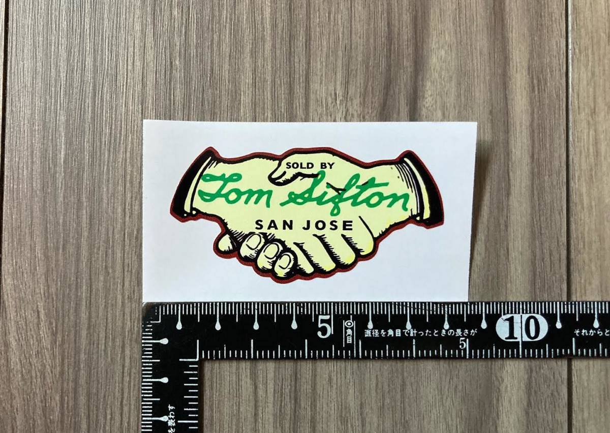 ★送料無料★Tom Sifton San Jose トム・シフトン サンノゼ ハーレーダビッドソン カッティング ステッカー 75mm x 37mm拍卖