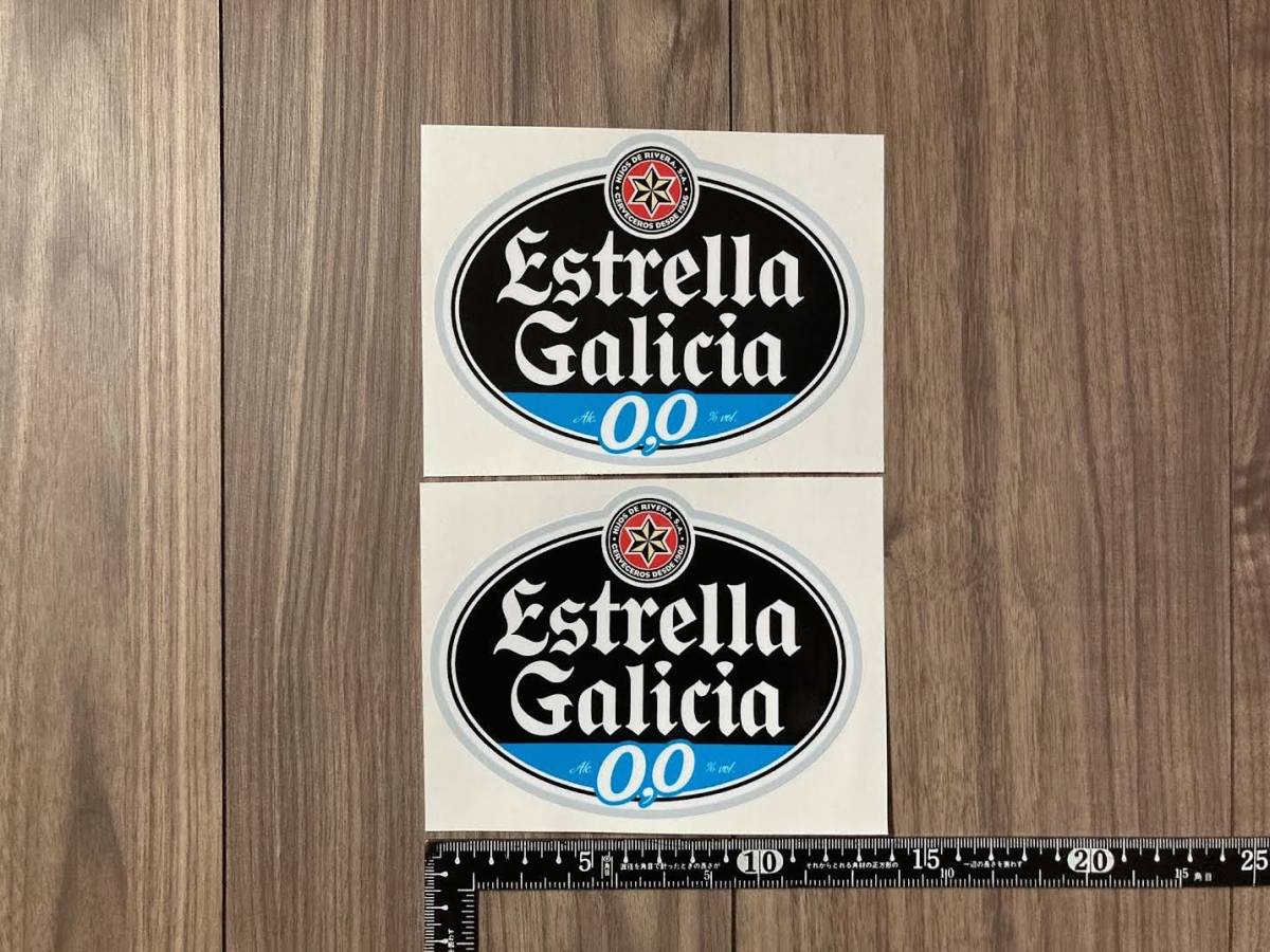 送料無料 Estrella Galicia Sponsor Decal Sticker エストレヤ ヘルメット ステッカー シール デカール 130mm x 100mm拍卖