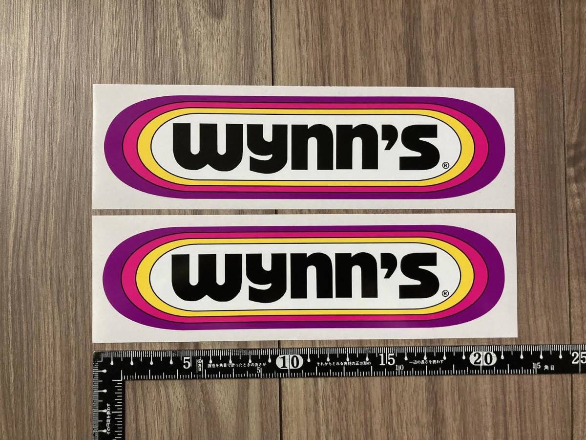 送料無料 WYNNS WYNN´S ウインズ ステッカー 2枚セット 215mm × 60mm拍卖