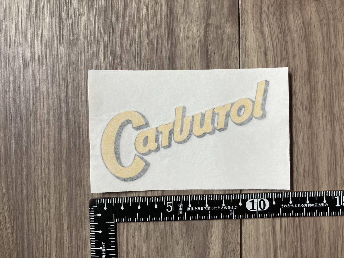 送料無料 Carburol Oil オイル カッティング ステッカー 100mm x 42mm拍卖