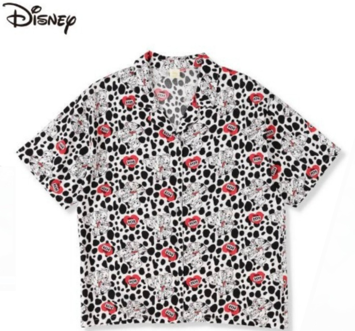 即決 101匹わんちゃん レディースアロハシャツ【4L】新品タグ付き ディズニー 開襟シャツ Tシャツ拍卖