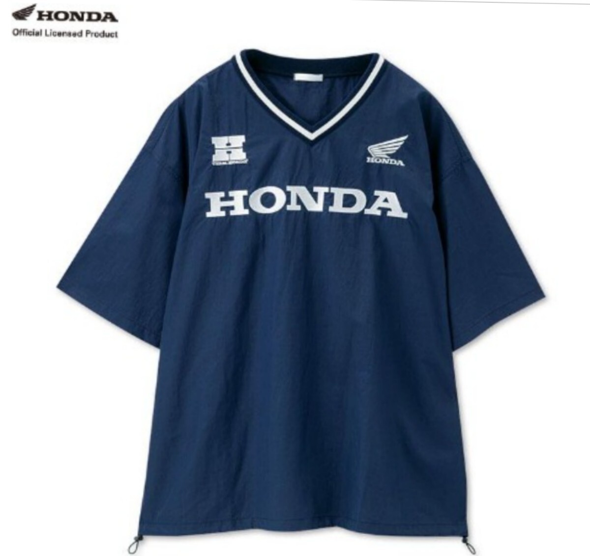 即決 ホンダレーシング メンズ ナイロン プルオーバー【L】新品タグ付き HRC Honda Racing Corporation Tシャツ ネイビー拍卖