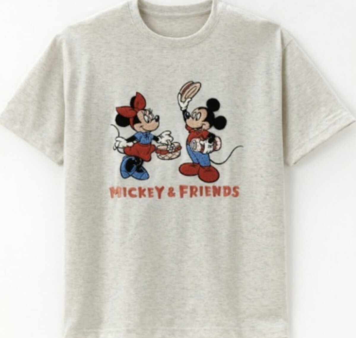 即決 ミッキーマウス メンズTシャツ【3L】新品タグ付き ディズニー ミニーマウス サガラ刺繍拍卖