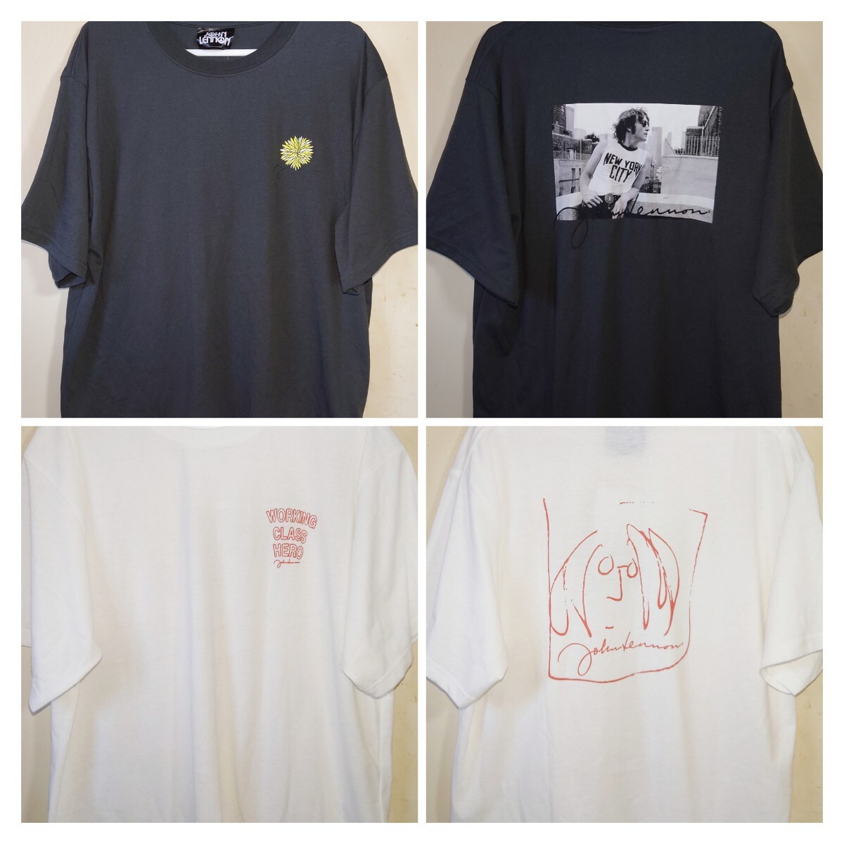 即決 ジョン・レノン レディース ライセンスTシャツ 2種セット【L】新品タグ付き John Lennon ザ・ビートルズ The Beatles拍卖