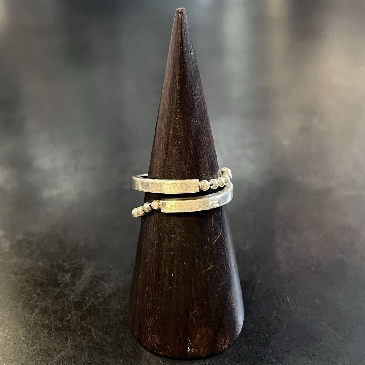 SILVER925 BALL CHAIN DESIGN RING/シルバー/リング拍卖