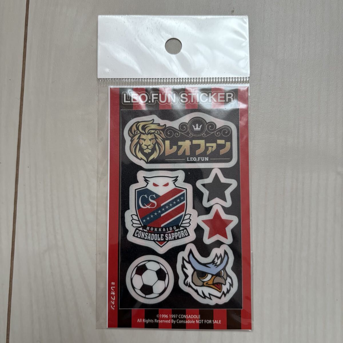 レオファンステッカー LEO.FUN STICKER 北海道コンサドーレ札幌 ステッカー 来場者特典拍卖