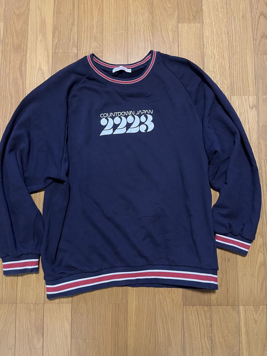 COUNTDOWN JAPAN2223トレーナーMサイズネイビー スウェットROCKinロッキン拍卖