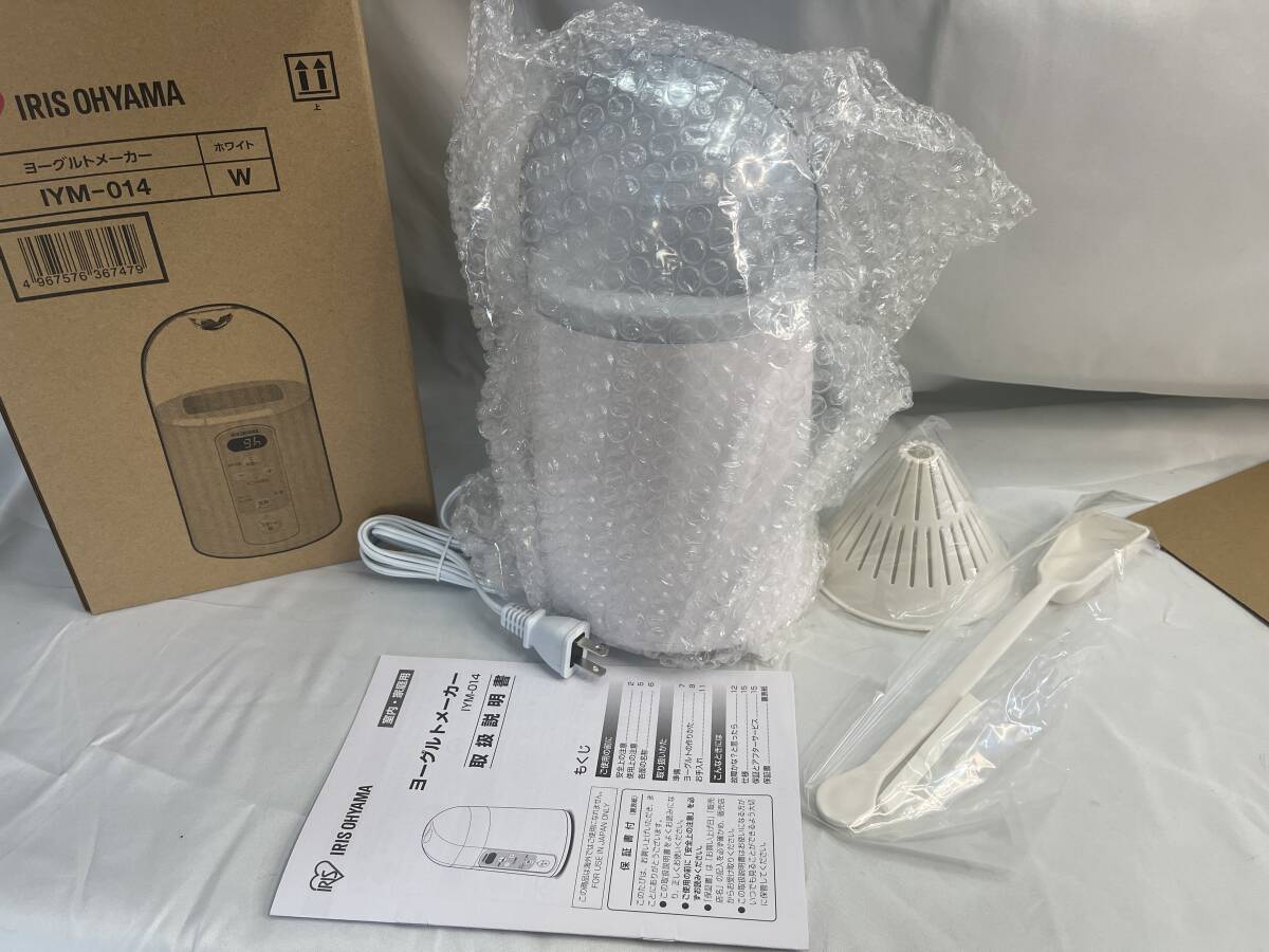【新品・未使用】IRIS OHYAMA ヨーグルトメーカー IYM-014 ホワイト 2点セット拍卖