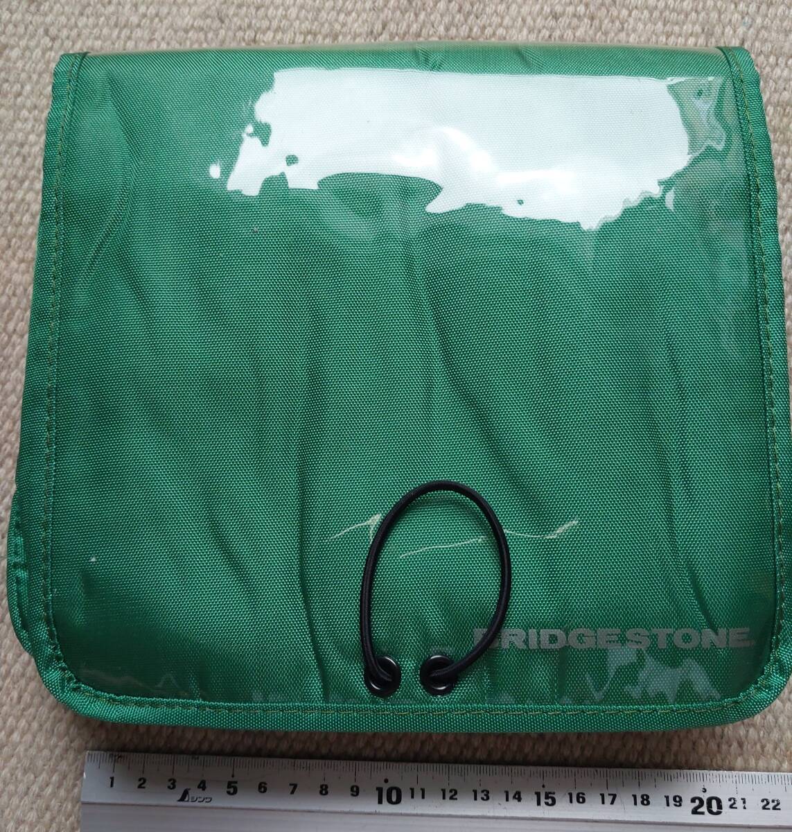 250903_509_25>BS ブリヂストン ナイロン フロントバッグ 緑色 取付けベルト無し FB-14 >マスプロ ランドナー拍卖