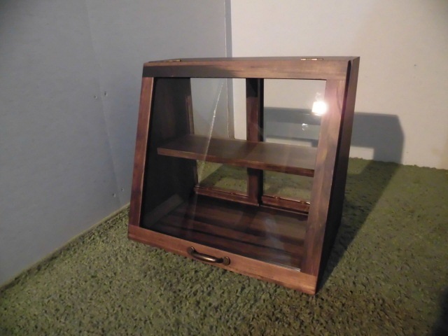 【送料無料】即決(展示品・新品)アウトレットキッチンカウンター上収納2段★透明ガラスラック拍卖