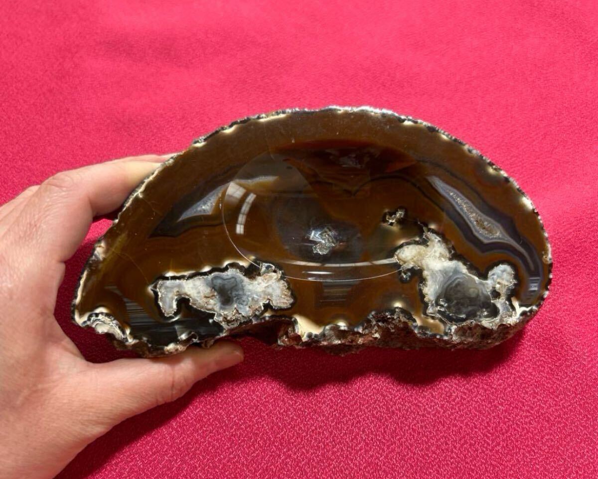 天然石 瑪瑙のプレート 小物入れ 置物 コレクション インテリア トレジャー瑪瑙 アンティーク ヴィンテージ 骨董品 古美術拍卖