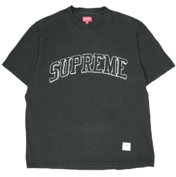 SUPREME シュプリーム 23SS Sketch Embroidered S/S Top スケッチ エンブロイダード S/S トップ L BLACK 半袖 Tシャツ トップス g23251拍卖