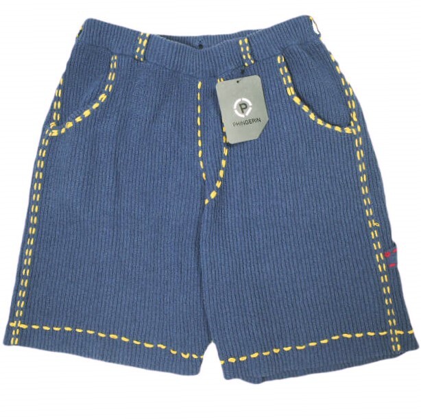 PHINGERIN フィンガリン 25SS PG1 BEACH SHORTS ハンドステッチニット ビーチショーツ PD-251-KN-BT-101 Free NAVY ショートパンツ g23351拍卖