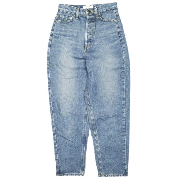 Mila Owen ミラ オーウェン 日本製 ルーミーテーパードデニムパンツ 09WFP191008 0/S BLUE ボタンフライ ジーンズ PT EDWIN ボトムス拍卖