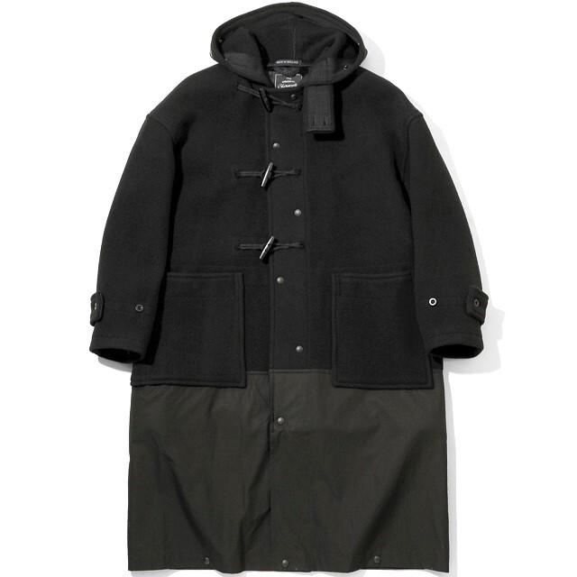 新品 Engineered Garments x Gloverall 22AW 別注 Monty ? Retractable モンティ メルトンウールダッフルコート S BLACK 定価176,000円拍卖