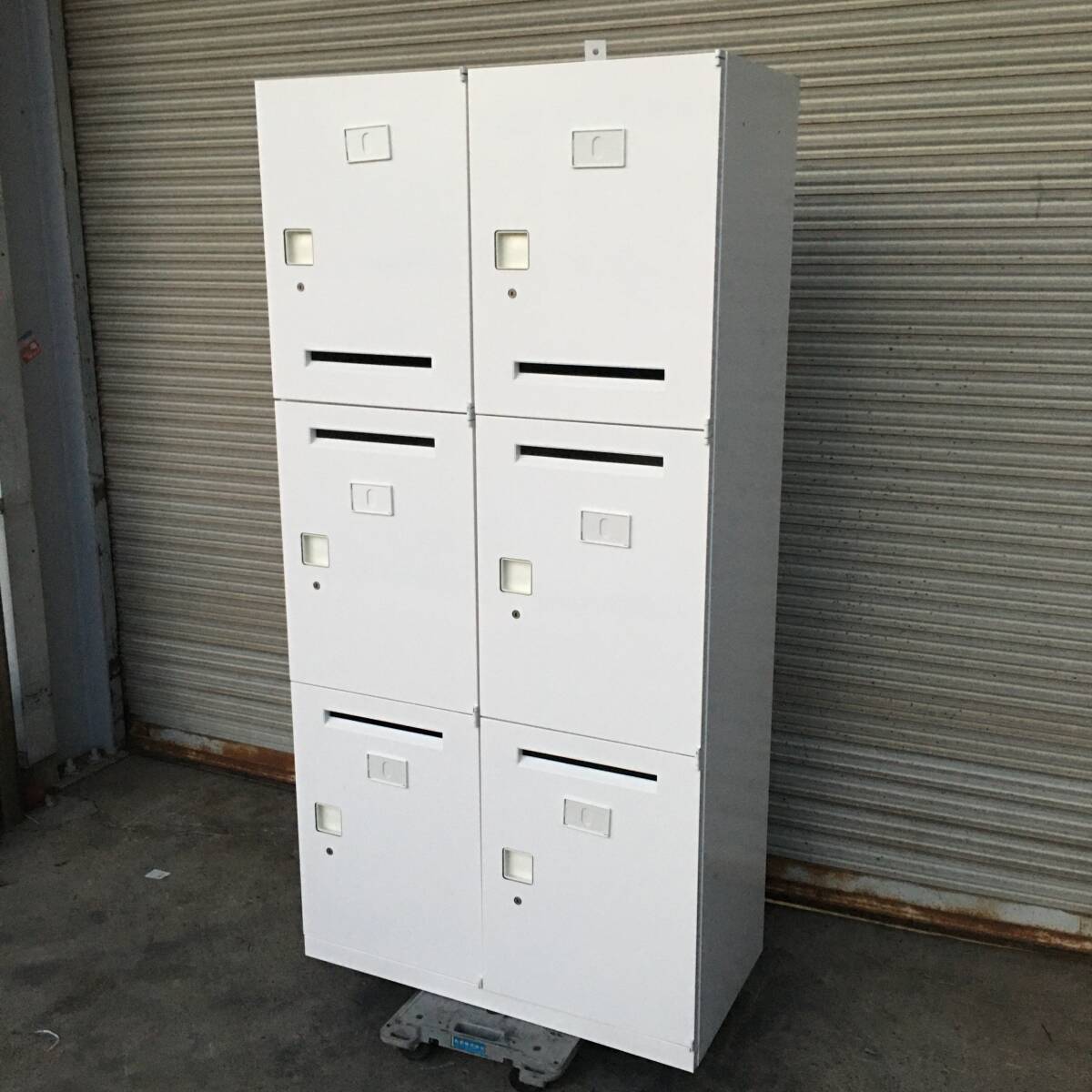 ww3/72 okamura 6人用ロッカー 全室鍵付き 充電コンセント付き オフィス家具 ロッカー 収納 棚 更衣室 事務所 ★直接引取歓迎◎拍卖