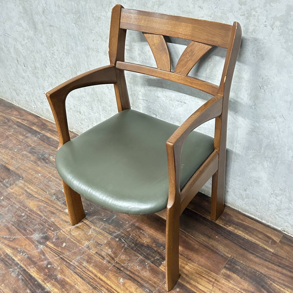 WN1/6 ダイニングチェア W48×D48×H79cm 椅子 チェア リビング 店舗 カフェ ヴィンテージ アンティーク レトロ ★直接引取歓迎◎拍卖