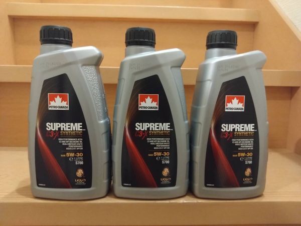 ペトロカナダ シュプリーム SUPREME C3-X 5W-30 1L 3本 3缶 Synthetic 合成油拍卖