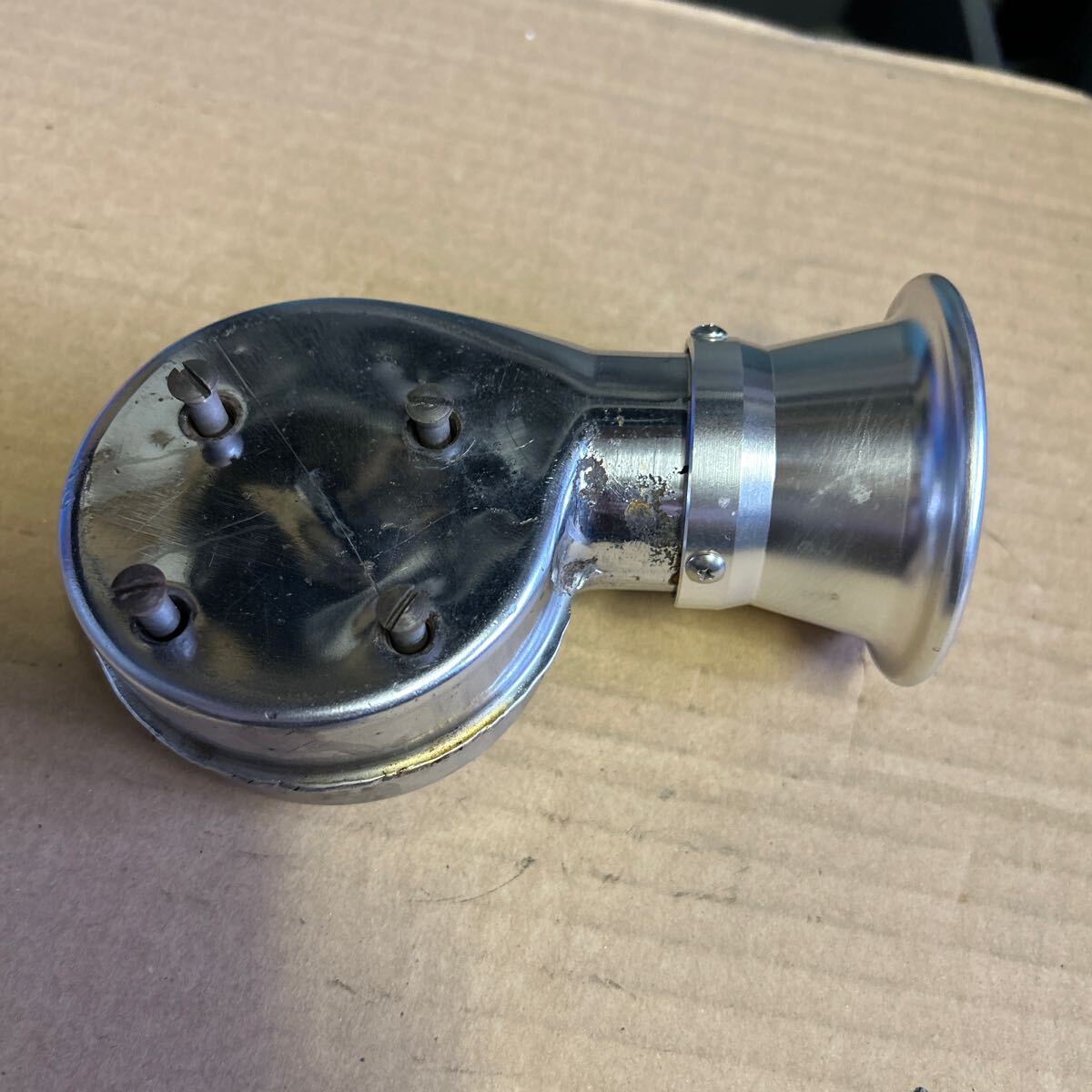 ハーレー サイドバルブ リンカート用 エアクリーナー ファンネル付き拍卖