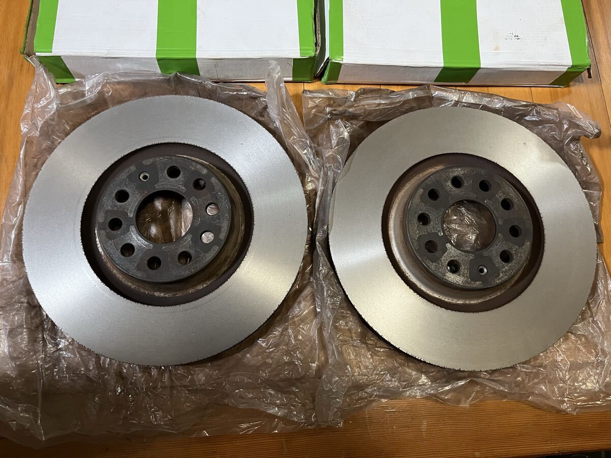 送料無料 中古研磨済み VW 純正 ゴルフ 340mm フロント ブレーキローター フォルクスワーゲン ゴルフR GTI クラブスポーツ performance 拍卖