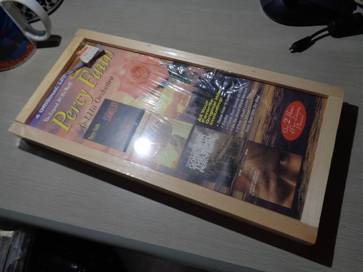 未開封/パーシー・フェイス,PERCY FAITH/CAMELOT,MY FAIR LADY,TARA'S THEME FROM GONE WITH THE WIND,JEALOUSY(COL 0039 2CDs WOOD BOX拍卖