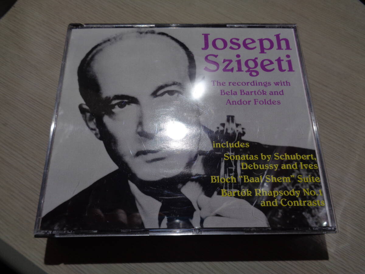 ヨーゼフ・シゲティ,JOSEPH SZIGETI/THE RECORDINGS WITH BELA BARTOK AND ANDOR FOLDES(BIDDULPH:LAB 070-71 MINT 2CD BOX SET拍卖