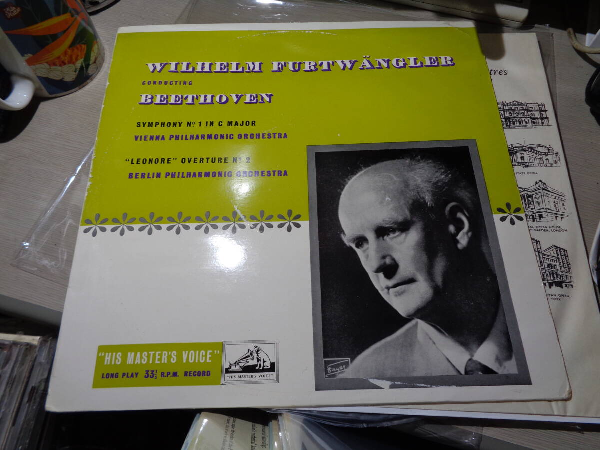 フルトヴェングラー,WILHELM FURTWANGLER CONDUCTING BEETHOVEN:SYMPHONY NO.1(VPO),LEONORE(BPO)(UK/HMV:ALP 1324 MONO LP/1N,4N STAMPER拍卖