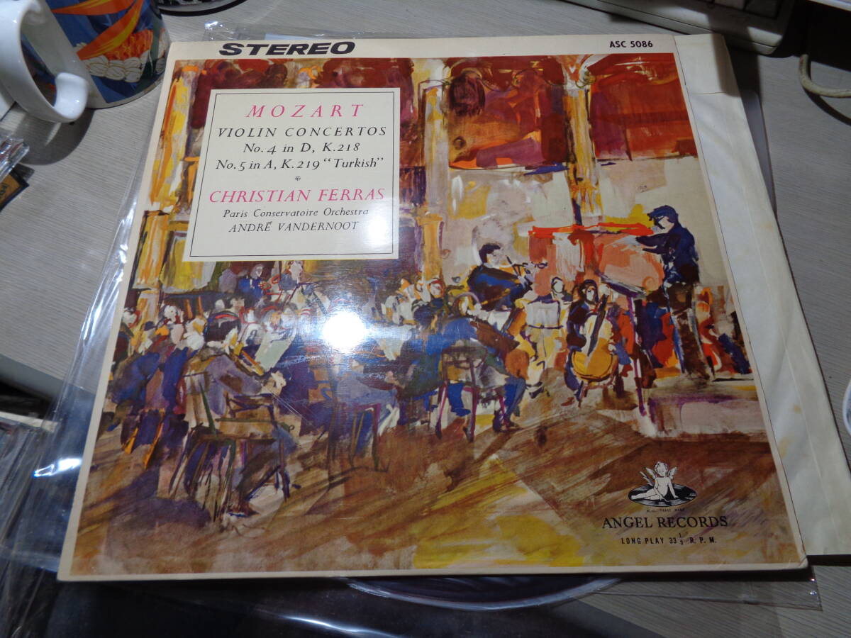 クリスチャン・フェラス,CHRISTIAN FERRAS,ANDRE VANDERNOOT/MOZART:VIOLIN CONCERTOS(JAPAN/ANGEL:ASC-5086 STEREO RED WAX LP拍卖