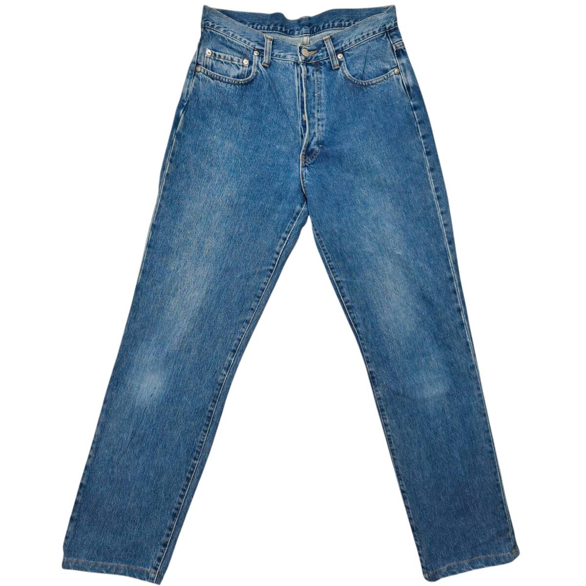 RRL USA製 デニムパンツ ジーンズ ボタンフライ W30 L32 ヴィンテージ加工 アメリカ製 ダブルアールエル拍卖