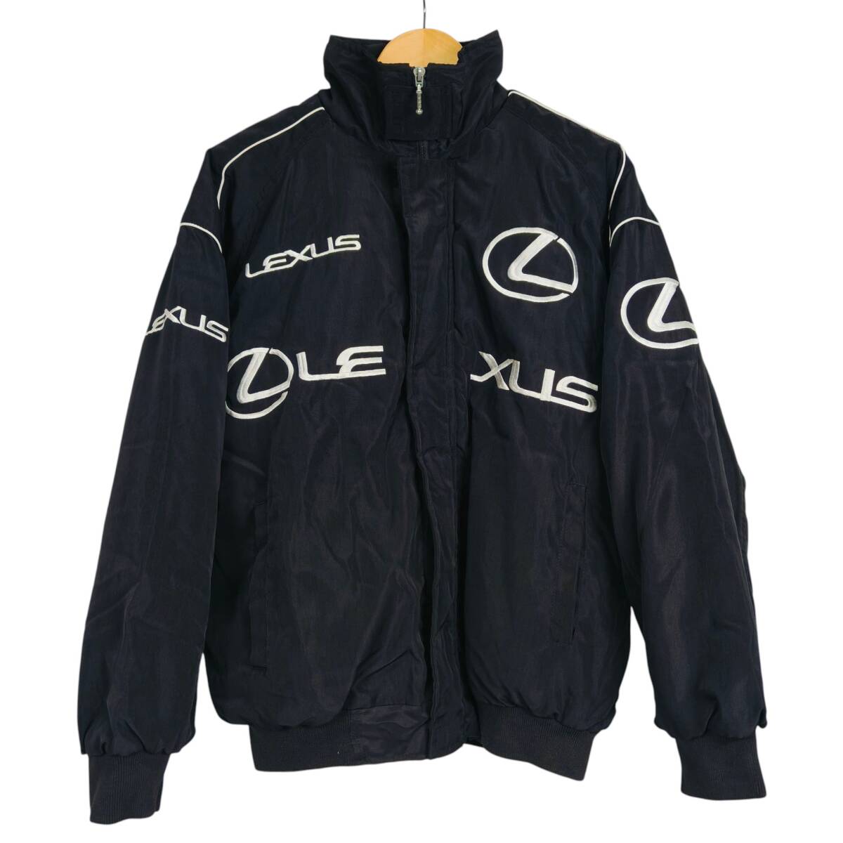 【刺繍ロゴ】LEXUS ジャケット Lサイズ ブラック系 ワーク ブルゾン レクサス拍卖