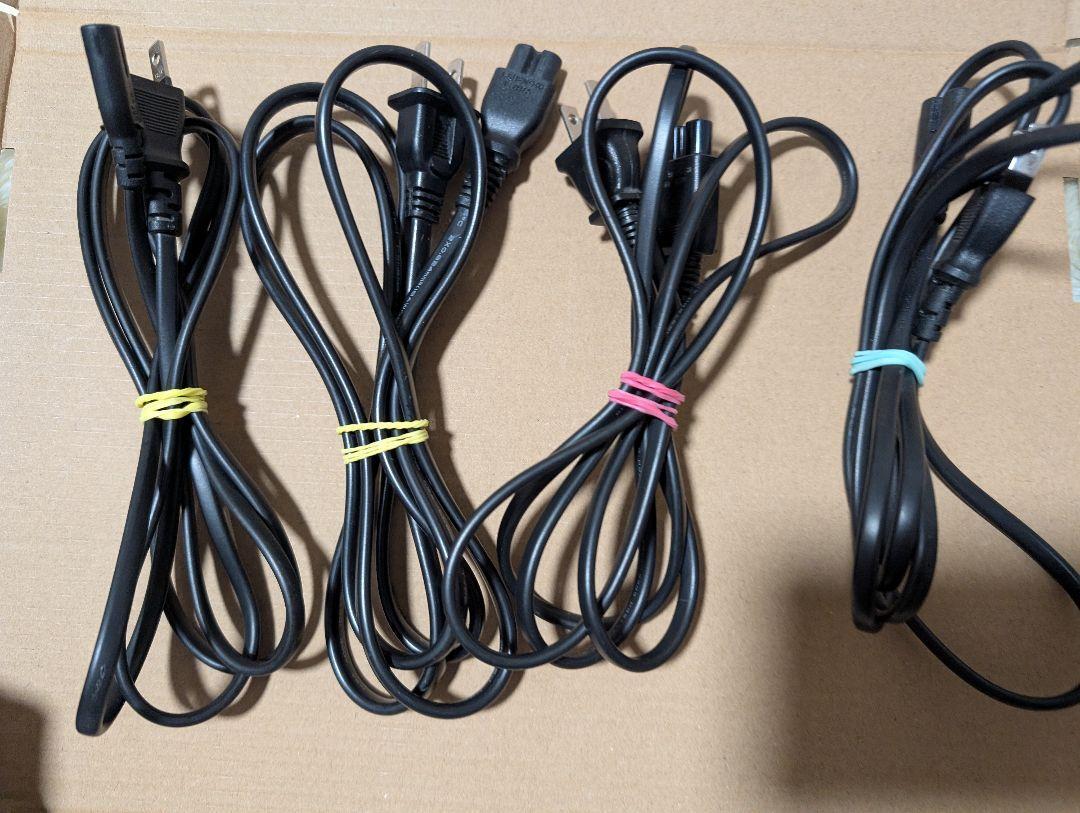 【4本】PS4 長い AC電源ケーブル メガネケーブル 160cm前後拍卖