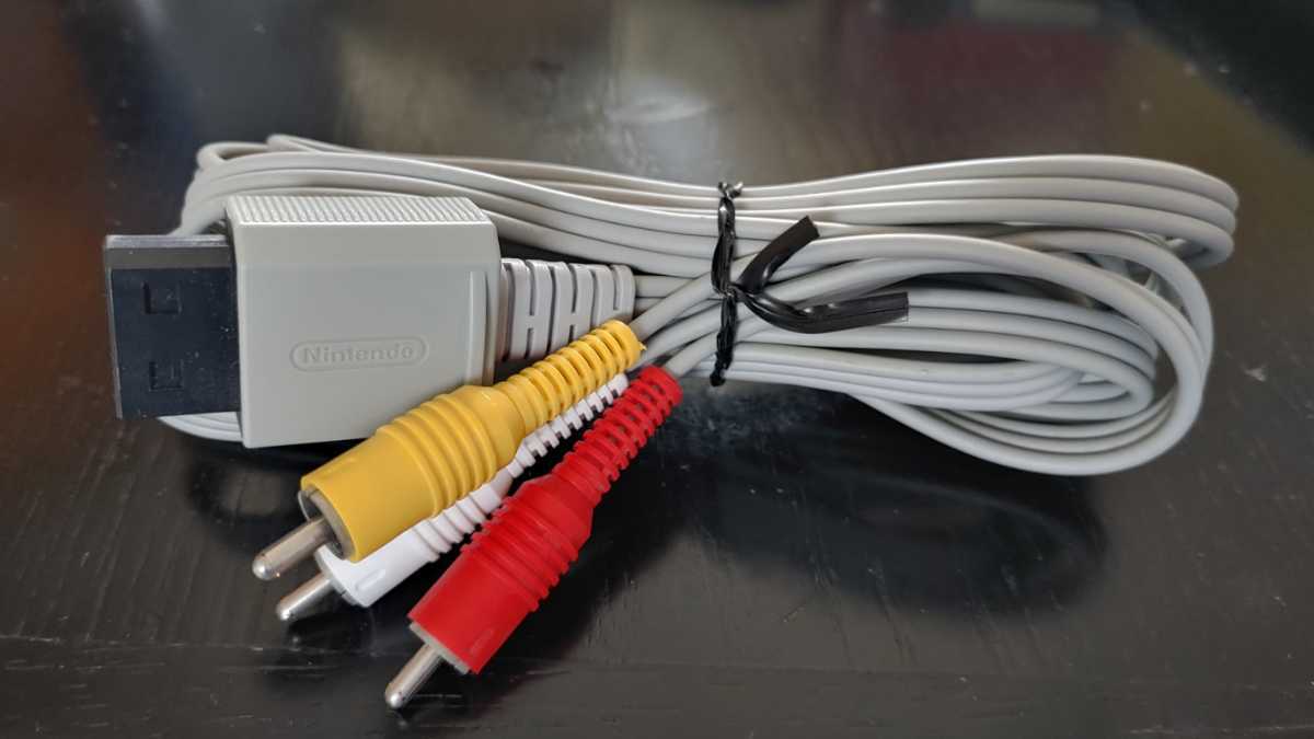 【良品】Wii/Wii U用 AVケーブル RVL-009 NINTENDO 任天堂純正 AVコード拍卖