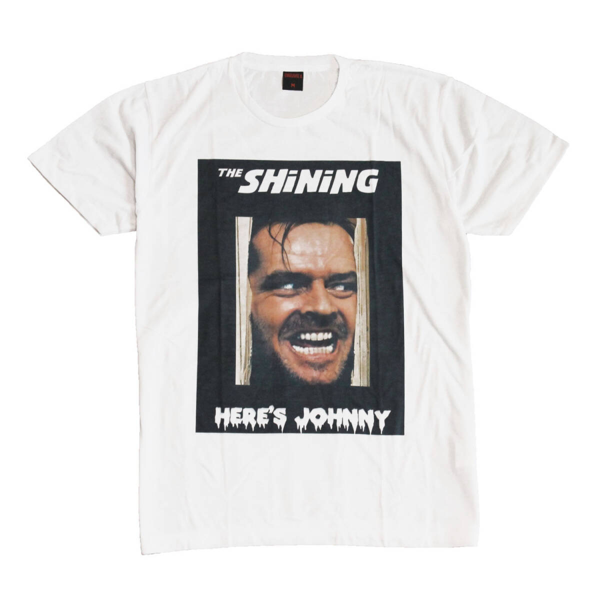 映画Tシャツ ホラー映画 シャイニング ジャック・ニコルソン ストリート系 デザインTシャツ おもしろTシャツ メンズ 半袖★tsr0670-wht-s拍卖