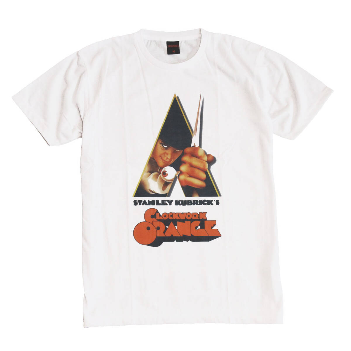 映画Tシャツ 時計じかけのオレンジ ドルーグ アレックス ストリート系 デザイン おもしろTシャツ メンズ 半袖★tsr0684-wht-s拍卖