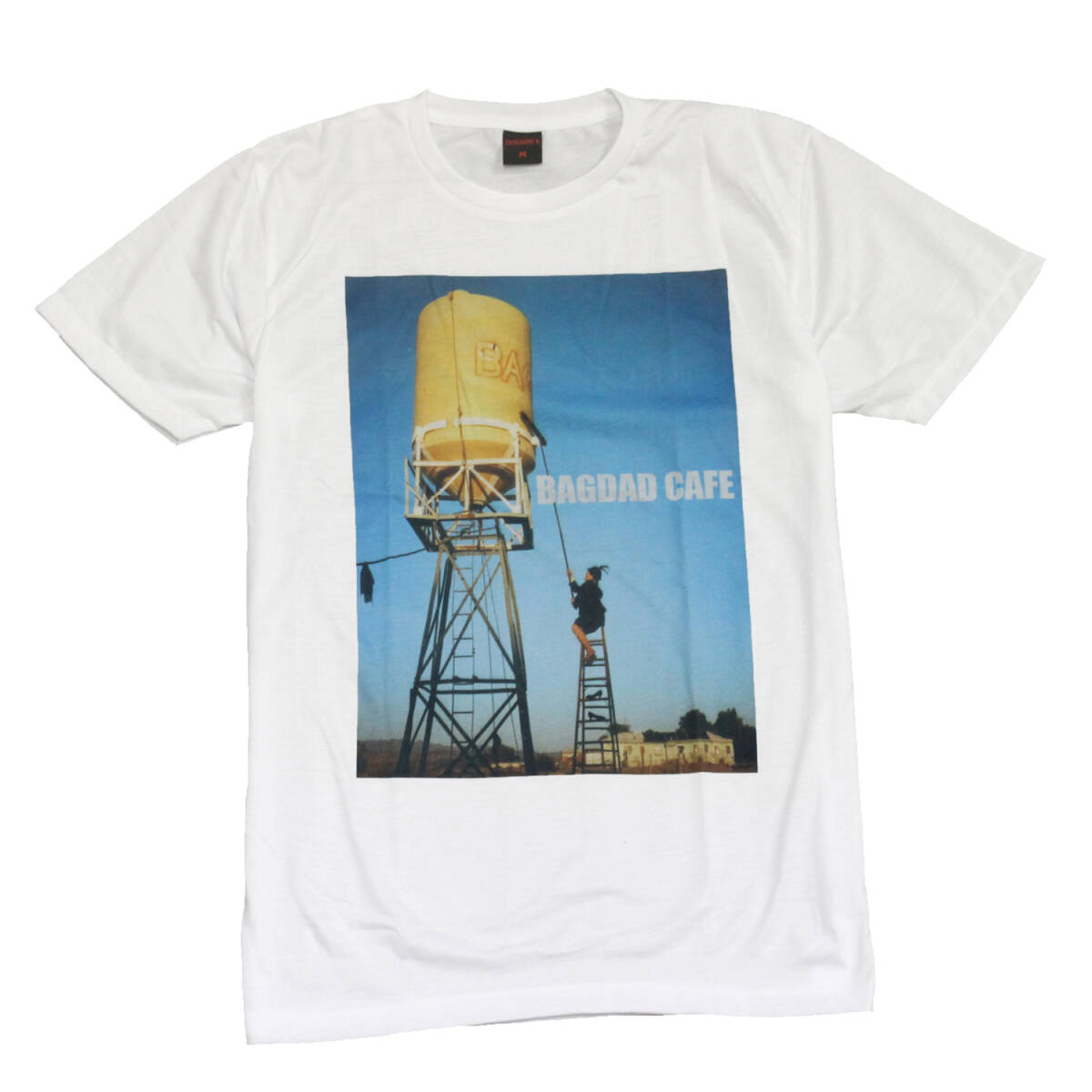 映画Tシャツ バグダッドカフェ アメリカ 砂漠 モーテル 名作 ストリート系 デザイン おもしろTシャツ メンズ 半袖★tsr0778-wht-m拍卖