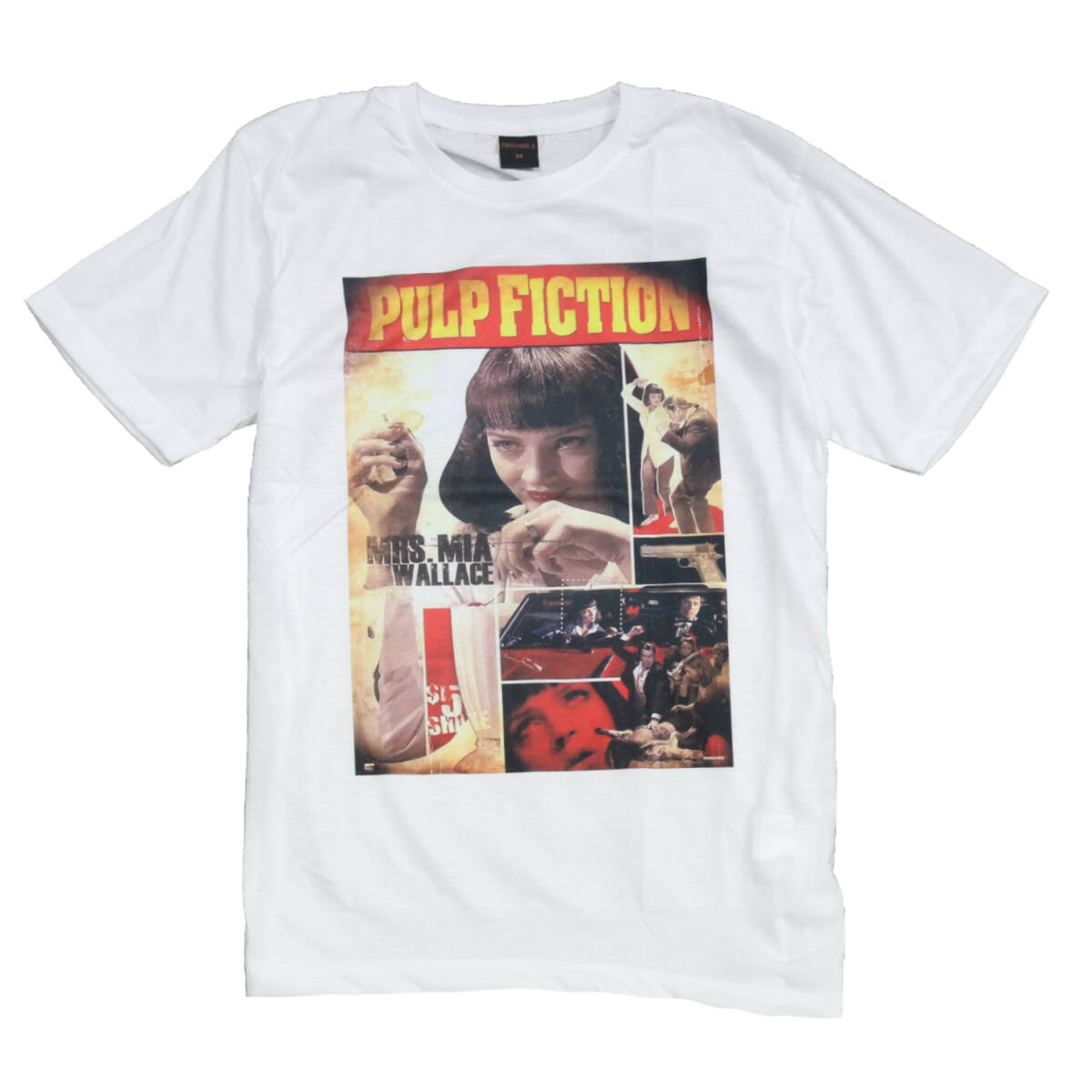 映画Tシャツ パルプ・フィクション ミア タランティーノ おしゃれ ストリート系 おもしろTシャツ メンズ 半袖★tsr0824-wht-s拍卖